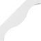 Ekena Millwork 3 1/2-in. W x 34-in. D x 34-in. H Funston Architectural Grade PVC Knee Brace BRCP035X34X34FST - alternate 2